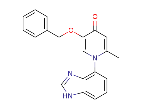 Molecular Structure of 1333331-92-2 (1-(3H-benzo[d]imidazol-4-yl)-5-(benzyloxy)-2-methylpyridin-4(1H)-one)