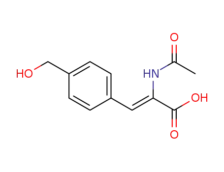 (Z)-2-(acetylamino)-3-[4-(hydroxymethyl)phenyl]propenoic acid