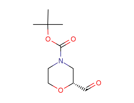 Molecular Structure of 913642-85-0 ((R)-N-Boc-2-morpholinecarbaldehyde)