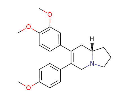 (S)-1,2,3,5,8,8a-hexahydro-7-(3,4-dimethoxyphenyl)-6-(4-methoxyphenyl)indolizine