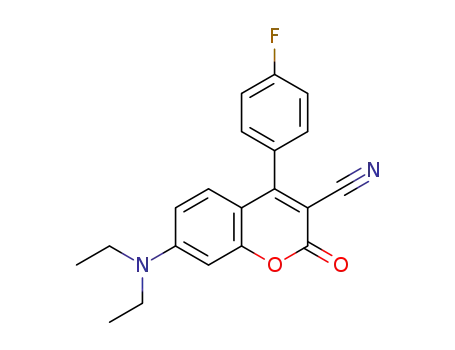 4-(4-fluorophenyl)-7-(diethylamino)-coumarin-3-carbonitrile