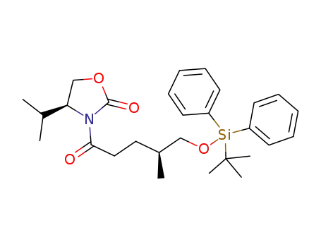 (S)-3-((S)-5-((tert-butyldiphenylsilyl)oxy)-4-methylpentanoyl)-4-isopropyloxazolidin-2-one