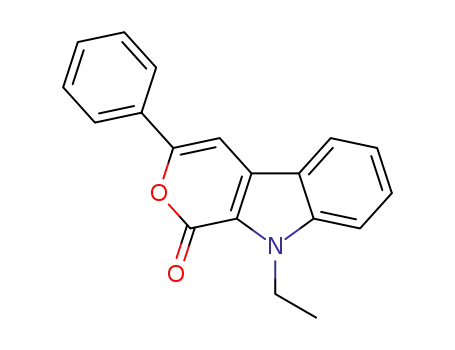 Molecular Structure of 1316759-41-7 (9-ethyl-3-phenylpyrano[3,4-b]indol-1(9H)-one)