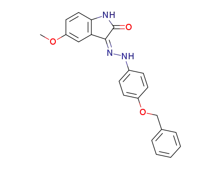 (3Z)-5-methoxy-1H-indole-2,3-dione 3-{[4-(benzyloxy)phenyl]hydrazone}