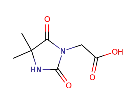 Molecular Structure of 177941-95-6 ((4,4-dimethyl-2,5-dioxo-1-imidazolidinyl)acetic acid(SALTDATA: FREE))