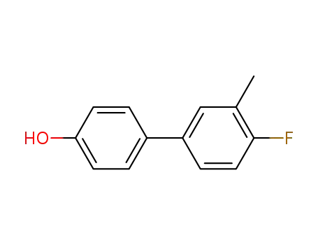 Molecular Structure of 64465-60-7 (4'-Fluoro-3'-Methyl-[1,1'-biphenyl]-4-ol)