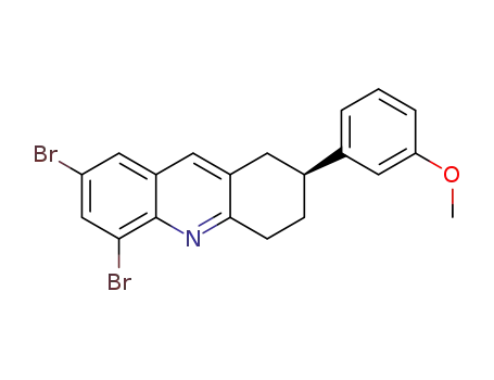 (S)-5,7-dibromo-2-(3-methoxyphenyl)-1,2,3,4-tetrahydroacridine