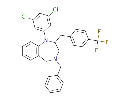 4-benzyl-1-(3,5-dichlorophenyl)-2-[4-(trifluoromethyl)benzyl]-2,3,4,5-tetrahydro-1H-benzo[e][1,4]diazepine