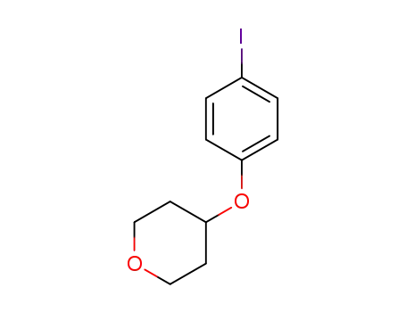 Molecular Structure of 144808-72-0 (4-(4-Iodophenoxy)tetrahydropyran)