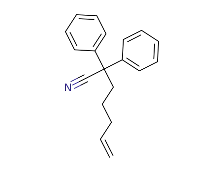 Molecular Structure of 342819-91-4 (2,2-diphenyl-6-heptenenitrile)