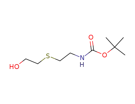 Molecular Structure of 75937-17-6 (Carbamic acid, [2-[(2-hydroxyethyl)thio]ethyl]-, 1,1-dimethylethyl ester)