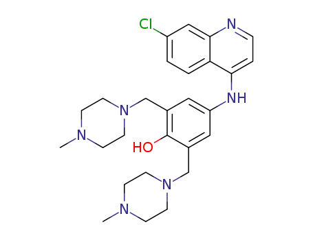 4-[(7-chloroquinolin-4-yl)amino]-2,6-bis(4-methylpiperazin-1-ylmethyl)phenol