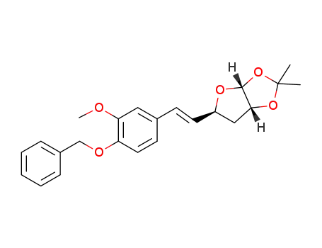 (3aR,5S)-2,2-dimethyl-5-{2-(4-benzyloxy-3-methoxyphenyl)vinyl}tetrahydrofurano[2,3-d][1,3]dioxole