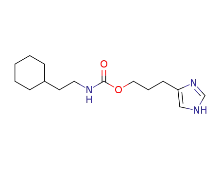 Molecular Structure of 454646-66-3 (3-(1H-imidazol-4-yl)propyl 2-cyclohexylethylcarbamate hydrogen maleate)