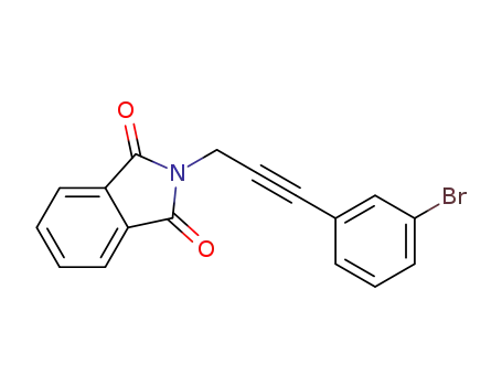 Molecular Structure of 1298131-40-4 (2-(3-(3-bromophenyl)prop-2-yn-1-yl)isoindoline-1,3-dione)