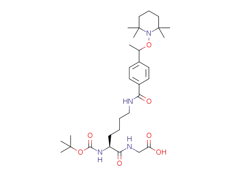 Boc-Lys(4-[1-{2,2,6,6-tetramethylpiperidin-1-yloxy}ethyl]benzoyl)-Gly-OH
