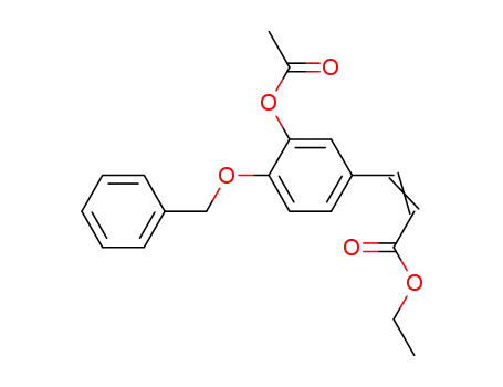 3-acetoxy-4-benzyloxycinnamic acid ethyl ester