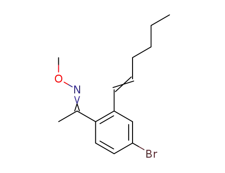 1-(4-bromo-2-(hex-1-en-1-yl)phenyl)ethanone O-methyl oxime