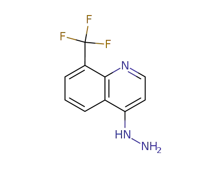 Molecular Structure of 57369-92-3 (4-HYDRAZINO 8-TRIFLUOROMETHYL-QUINOLINE)