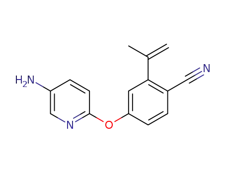 4-[(5-amino-2-pyridinyl)oxy]-2-(1-methylethenyl)benzonitrile