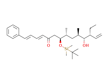 (1E,3E,7S,8R,10R,11R,12R)-7-(tert-butyldimethylsilyloxy)-12-ethyl-11-hydroxy-8,10-dimethyl-1-phenyltetradeca-1,3,13-trien-5-one