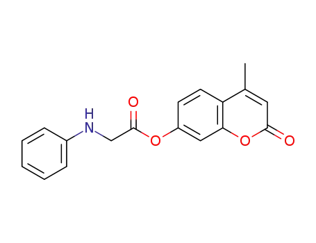 Molecular Structure of 1335126-04-9 (4-methyl-2-oxo-2H-chromen-7-yl N-phenylglycinate)