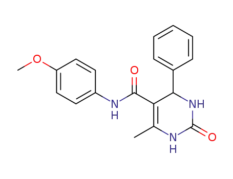 6-methyl-1,2,3,4-tetrahydro-N-(4-methoxyphenyl)-2-oxo-4-phenylpyrimidine-5-carboxamide