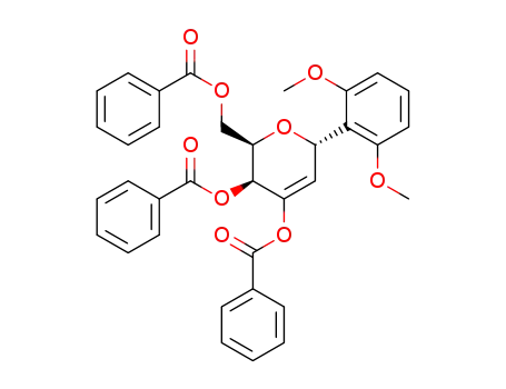 (2R,3S,6S)-2-(benzoyloxymethyl)-6-(2,6-dimethoxyphenyl)-3,6-dihydro-2H-pyran-3,4-diyl dibenzoate