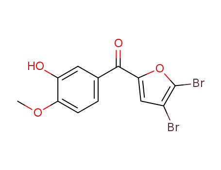 (4,5-dibromofuran-2-yl)(3-hydroxy-4-methoxyphenyl)methanone