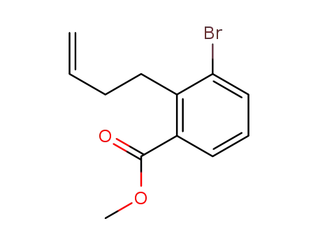 Molecular Structure of 1255207-86-3 (methyl 3-bromo-2-(but-3-enyl)benzoate)