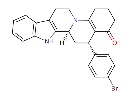 Molecular Structure of 1334229-55-8 ((13S,11bS)-13-(4-bromophenyl)-2,3,4,5,6,11b,12,13-octahydro-1-oxo-11H-4b,11-diazaindeno[2,1-a]phenanthrene)