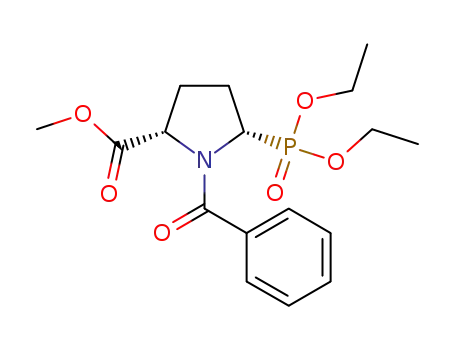 diethyl [N-benzoyl-(2S)-methoxycarbonylpyrrolidin-5-yl]phosphonate