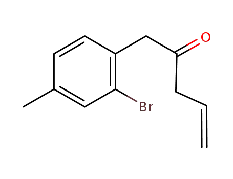 1-(2-bromo-4-methylphenyl)pent-4-en-2-one