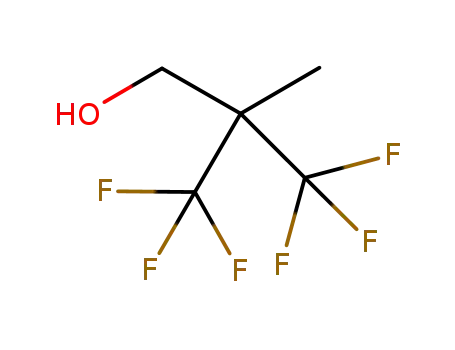 Molecular Structure of 2927-17-5 (2,2-Bis(trifluoromethyl)propanol)