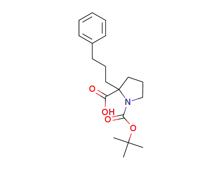 Molecular Structure of 1217837-34-7 (BOC-(R)-ALPHA-(3-PHENYL-PROPYL)-PROLINE)