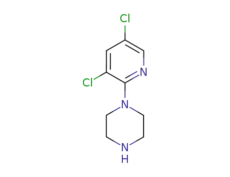 Molecular Structure of 87394-60-3 (1-(3,5-DICHLOROPYRIDIN-2-YL)PIPERAZINE)