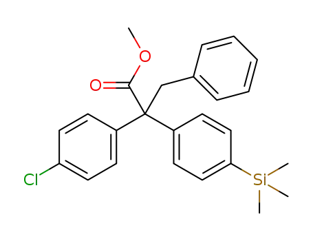 methyl 2-(4-chlorophenyl)-2-(4-(trimethylsilyl)phenyl)-3-phenylpropanoate