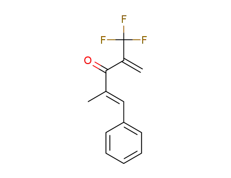 Molecular Structure of 1246788-81-7 ((E)-2-methyl-1-phenyl-4-(trifluoromethyl)penta-1,4-dien-3-one)