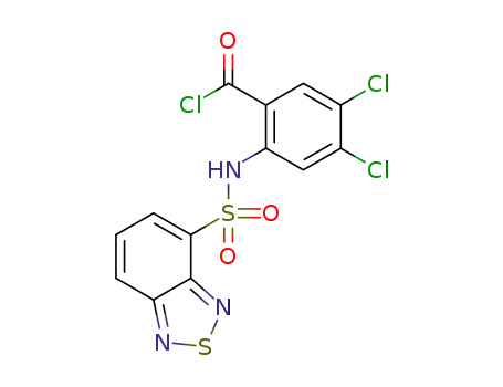 2-(benzo[1,2,5]thiadiazole-4-sulfonylamino)-4,5-dichlorobenzoyl chloride