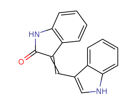 2H-Indol-2-one,1,3-dihydro-3-(1H-indol-3-ylmethylene)- cas  22813-81-6