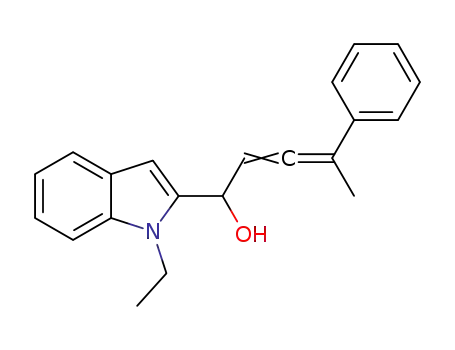 1-(1-ethyl-1H-indol-2-yl)-4-phenyl-3λ<sup>5</sup>-penta-2,3-dien-1-ol