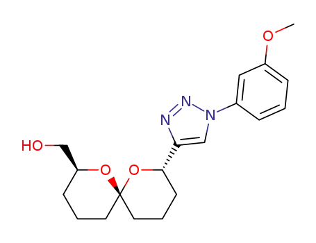 ((2S,6S,8S)-8-(1-(3-methoxyphenyl)-1H-1,2,3-triazol-4-yl)-1,7-dioxaspiro[5.5]undecan-2-yl)methanol