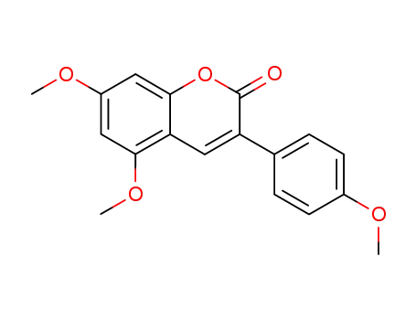 5,7-dimethoxy-3-(4-methoxyphenyl)-2H-1-benzopyran-2-one