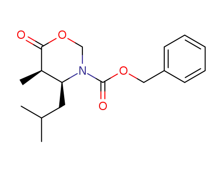 (4S,5R)-N-benzyloxycarbonyl-4-isobutyl-5-methyl-1,3-oxazinan-6-one