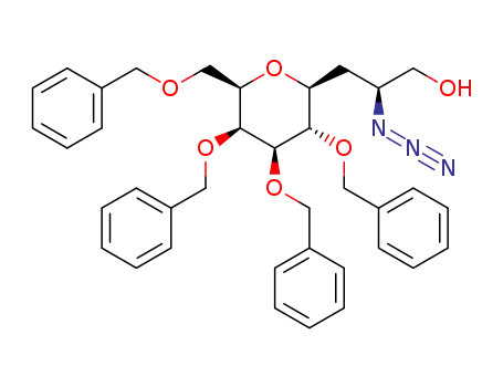 1-(2,3,4,6-tetra-O-benzyl-β-D-galactopyranosyl)-(2S)-azido-3-propanol