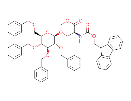 methyl 3-(2,3,4,6-tetra-O-benzyl-β-D-glucopyranosyloxy)-(S)-2-(9-fluorenylmethoxycarbonylamino)propanoate