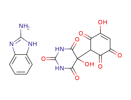 Molecular Structure of 1367748-62-6 (2-amino-1H-benzo[d]imidazol-3-ium 3-hydroxy-1-(5-hydroxy-2,4,6-trioxohexahydropyrimidin-5-yl)-2,5,6-trioxocyclohex-3-en-1-ide)