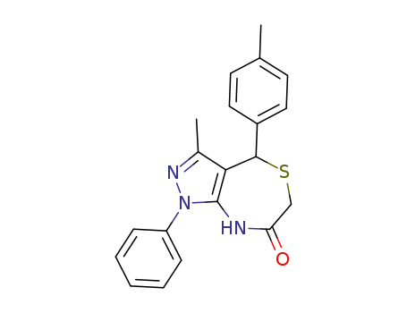 3-methyl-1-phenyl-4-p-tolyl-1H-pyrazolo[3,4-e][1,4]thiazepin-7(4H,6H,8H)-one