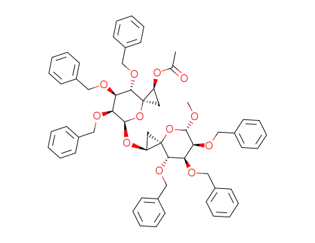 (1S,3R,5S,6S,7S,8S)-1-O-{(1'S,3'R,5'R,6'S,7'S,8'S)-1'-O-acetyl-6',7',8'-tri-O-benzyl-4'-oxaspiro[2.5]octan-5'-yl}-(5'→1)-6,7,8-tri-O-benzyl-5-O-methyl-4-oxaspiro[2.5]octan