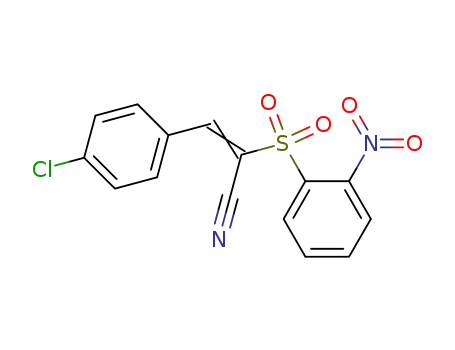 3-(4-chloro-phenyl)-2-(2-nitro-benzenesulfonyl)-acrylonitrile